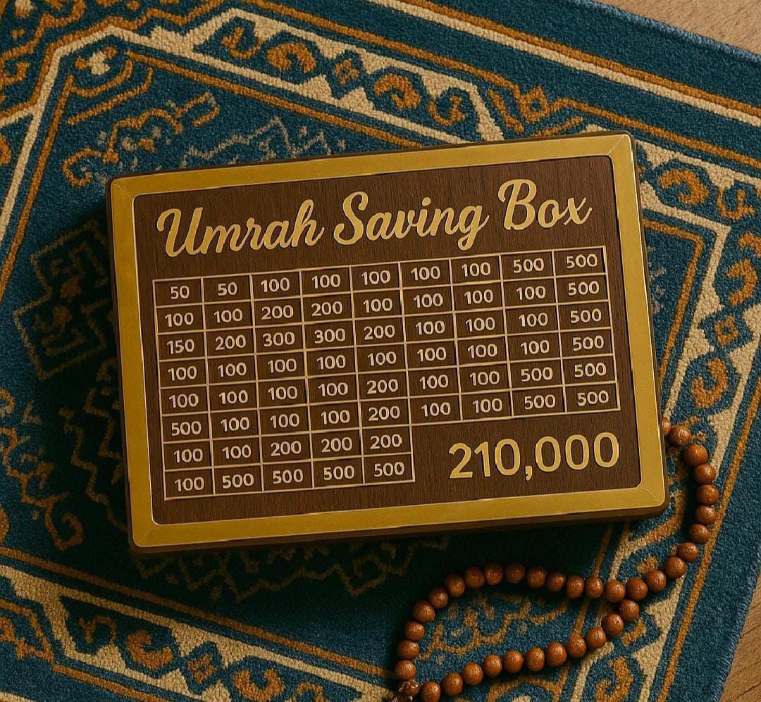Premium Umrah Saving Box (210,000 Goal)
