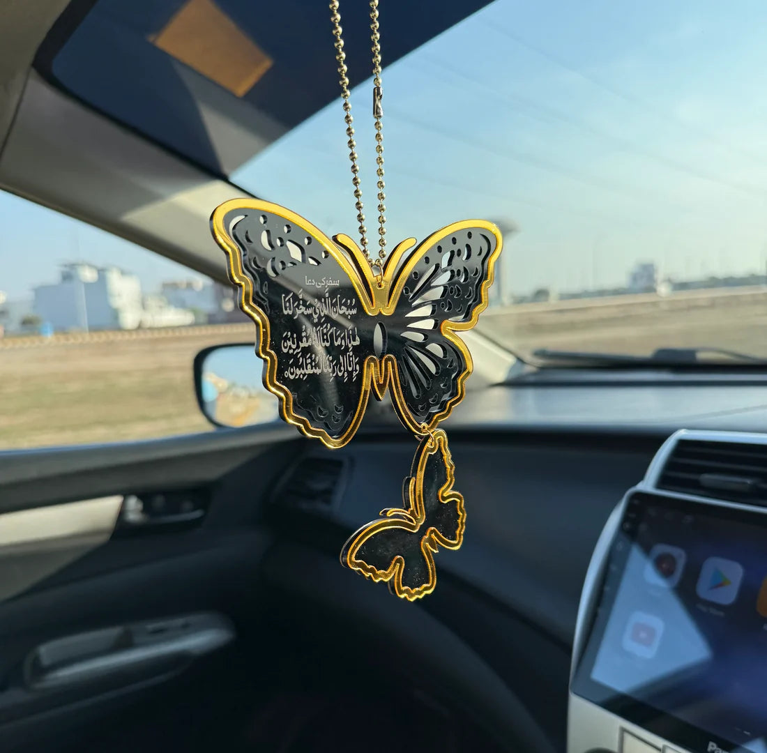 Black Butterfly Car Hanging Ornament