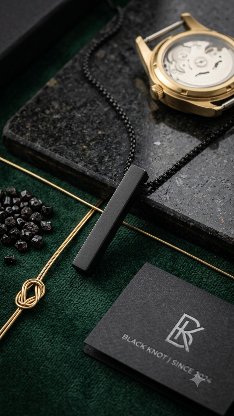 Personalized Vertical Bar Necklace - Custom Engraved Minimalist Pendant - Premium Quality Gift for Him/Her